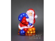 Konstsmide Acrylic Chimey Climbing Santa LED (38 x 27cm)
